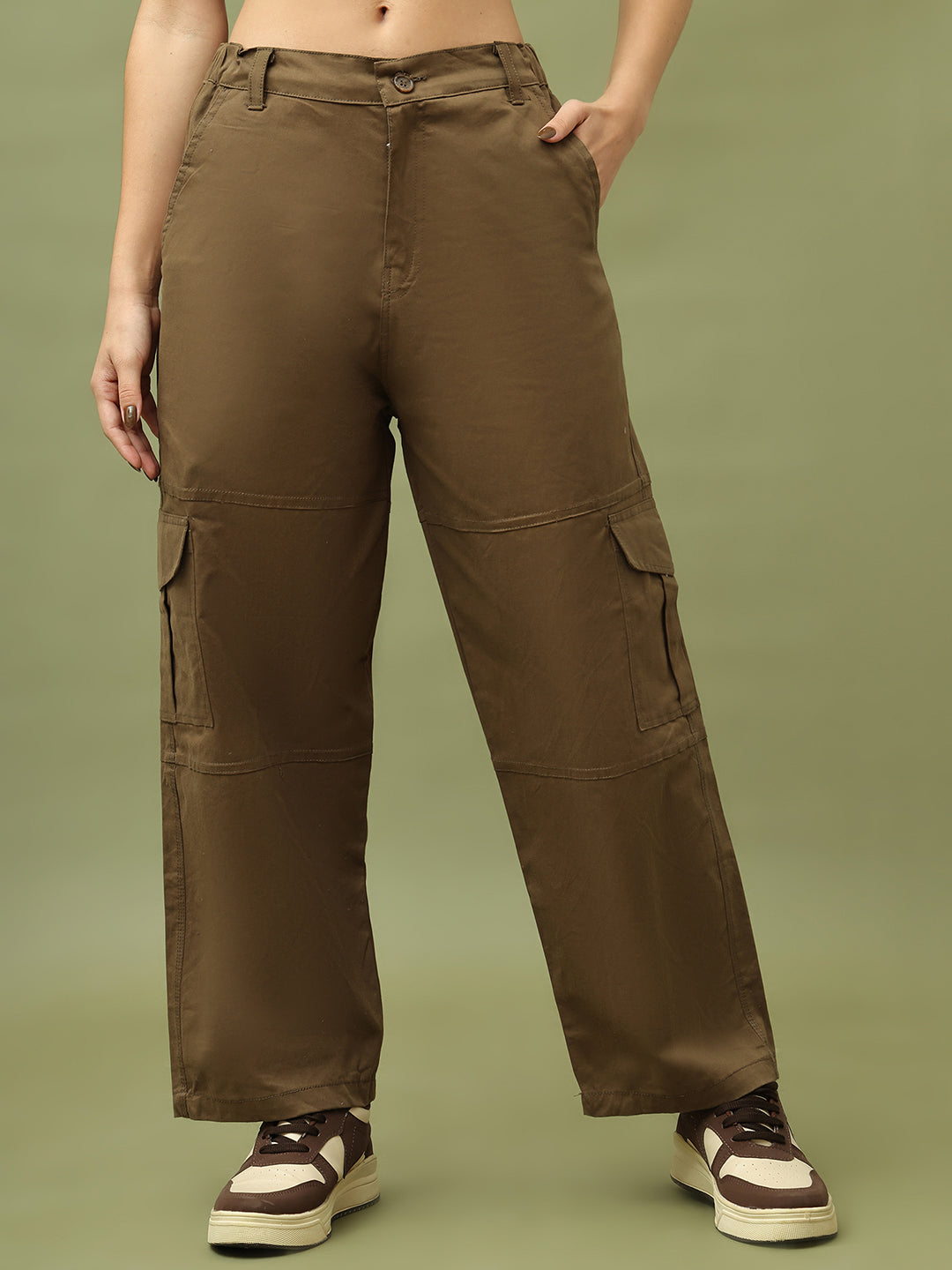 Brown High-Rise Utility Cargo