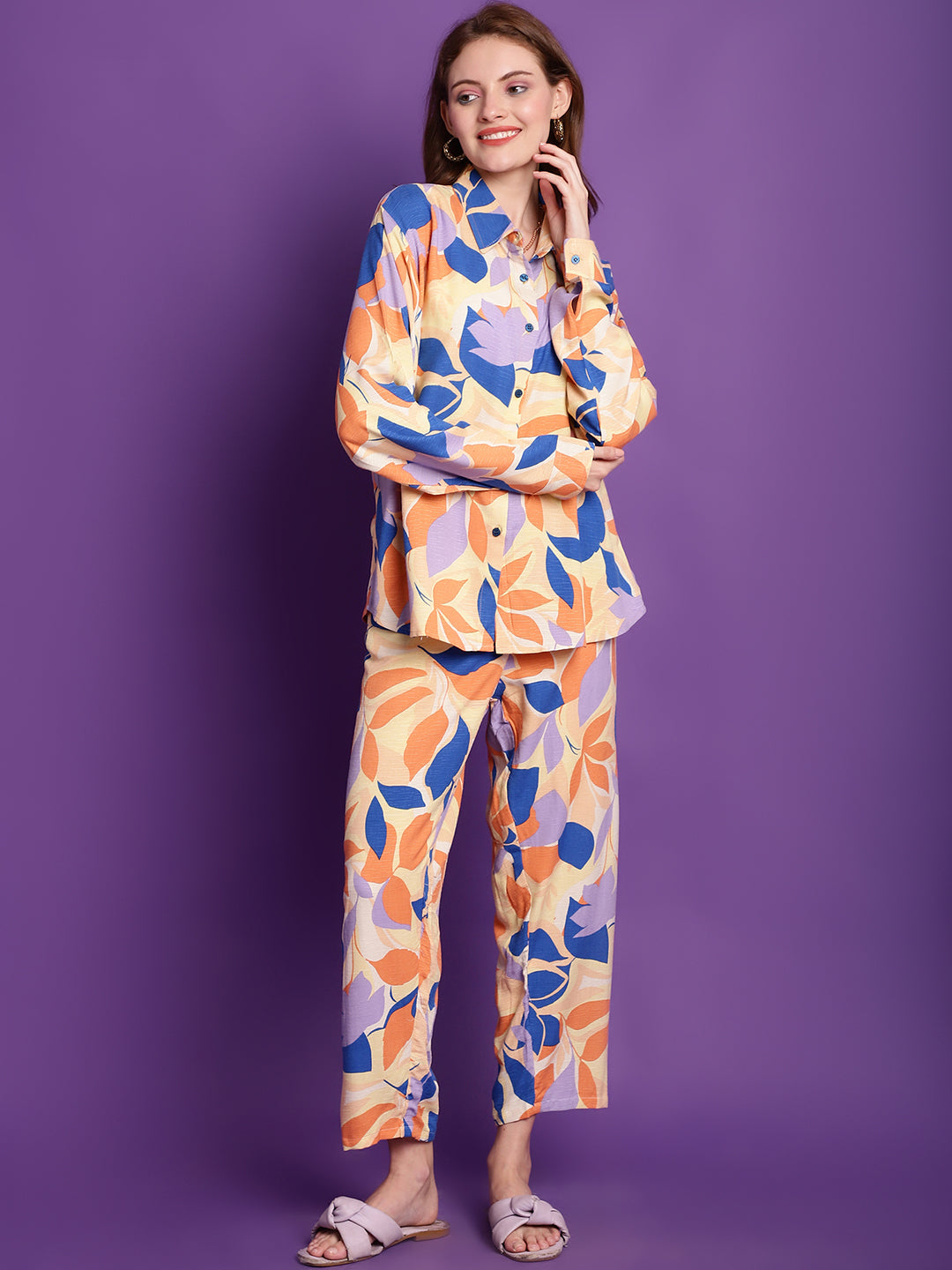 Spring Floral Rayon Co-Ord Set