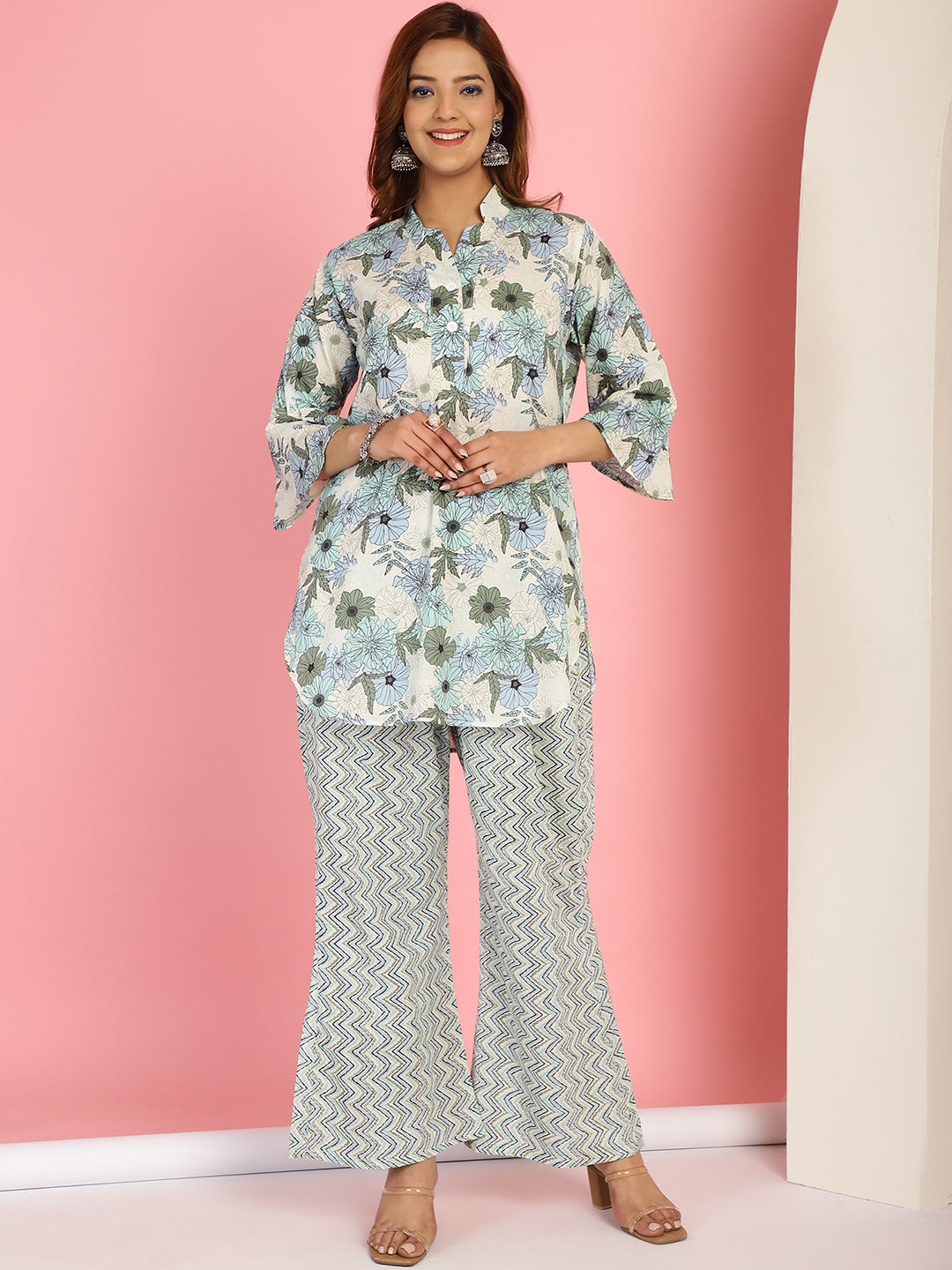 White Floral Co-Ord Set