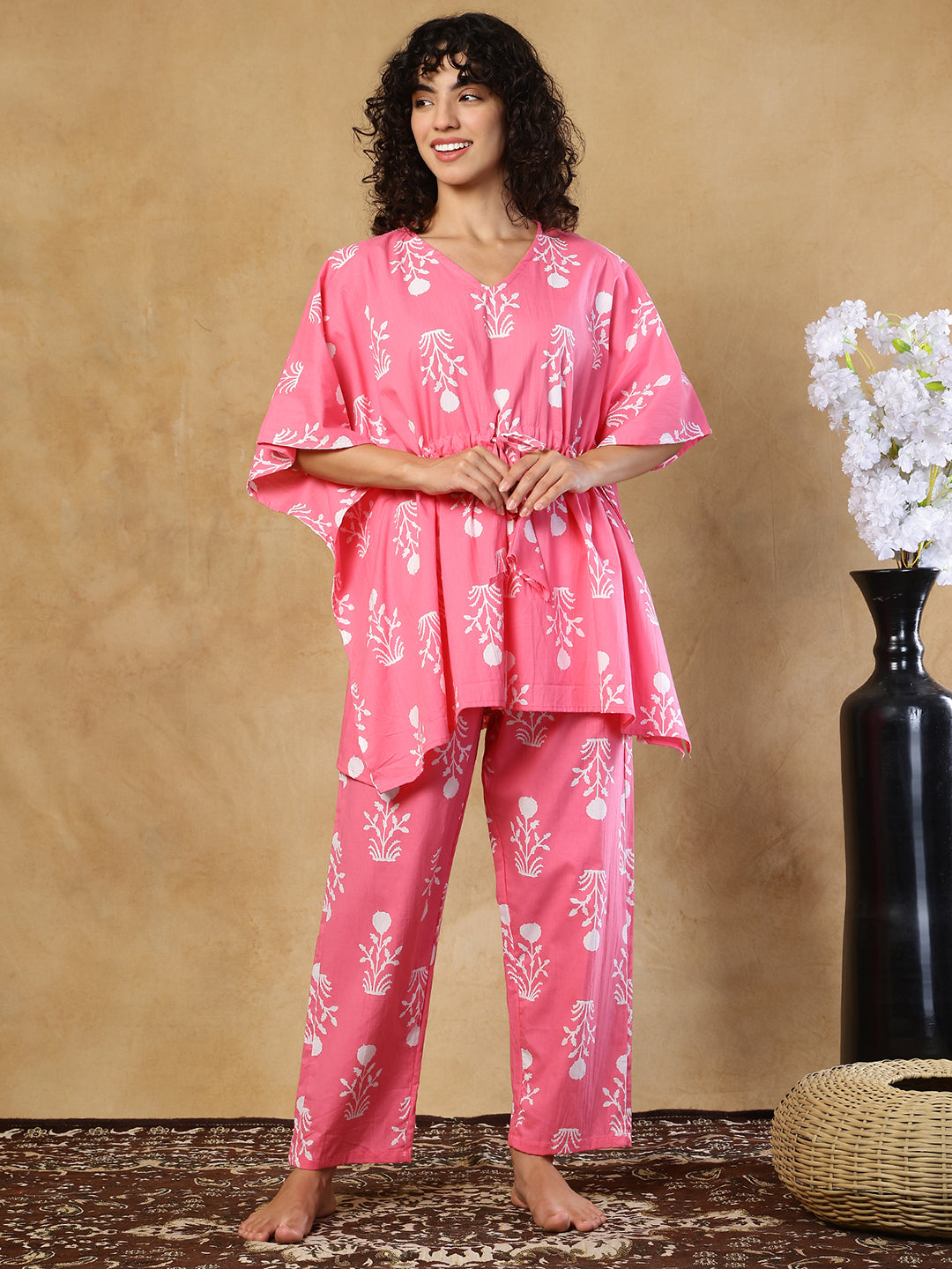 Magan Jaal Cotton Kaftan Set