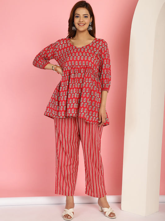 Hot Pink Phool Co-Ord Set
