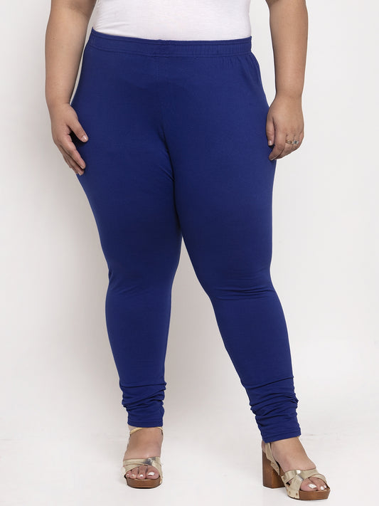Royal Blue Ankle Length Plus Legging
