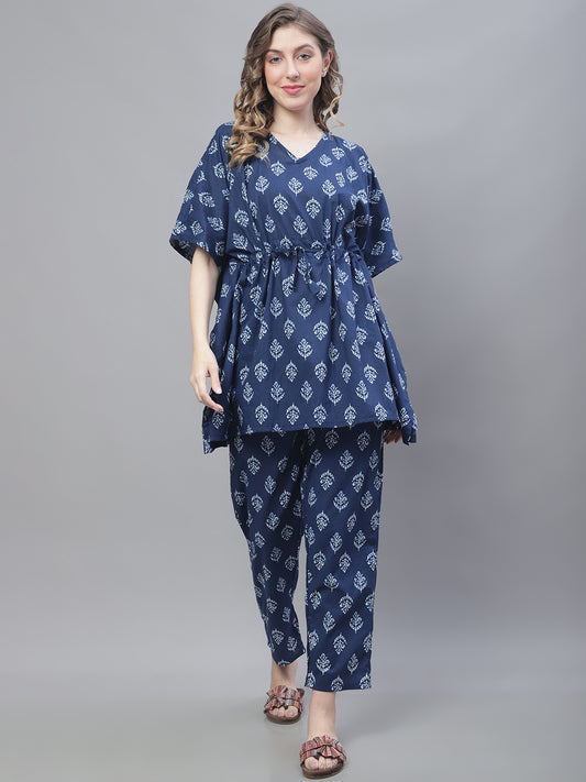 Indigo Motif Co-Ord Set