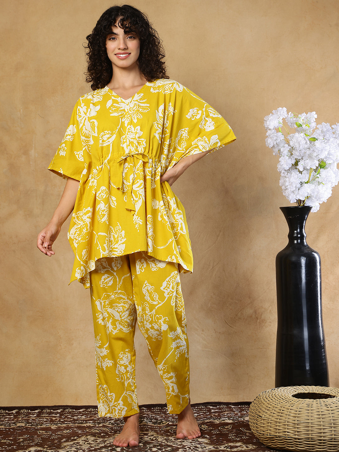 Ziva Boota Cotton Kaftan Set