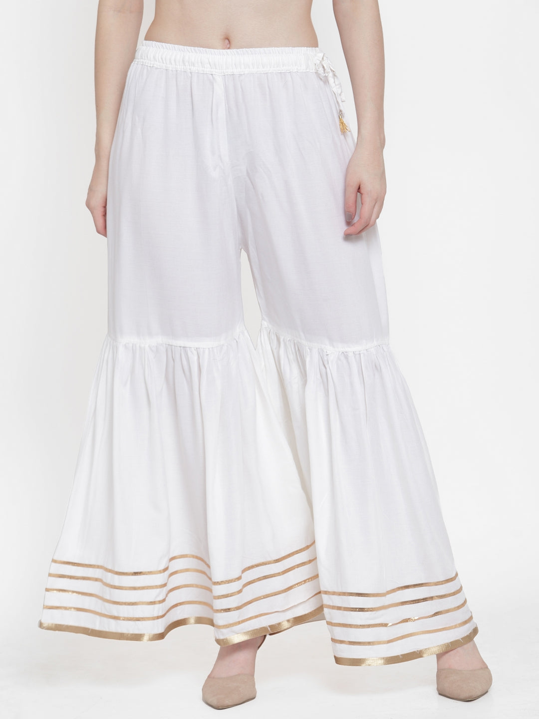 White Rayon Sharara