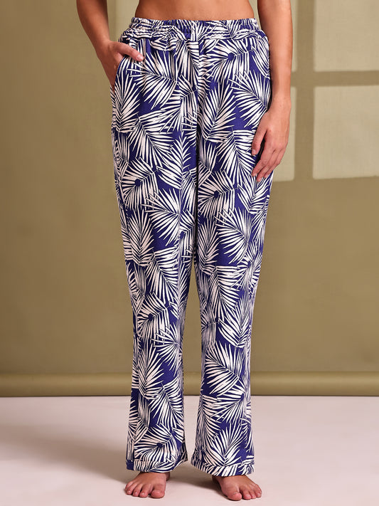 Royal Palm Cotton Hosiery Lounge Pant