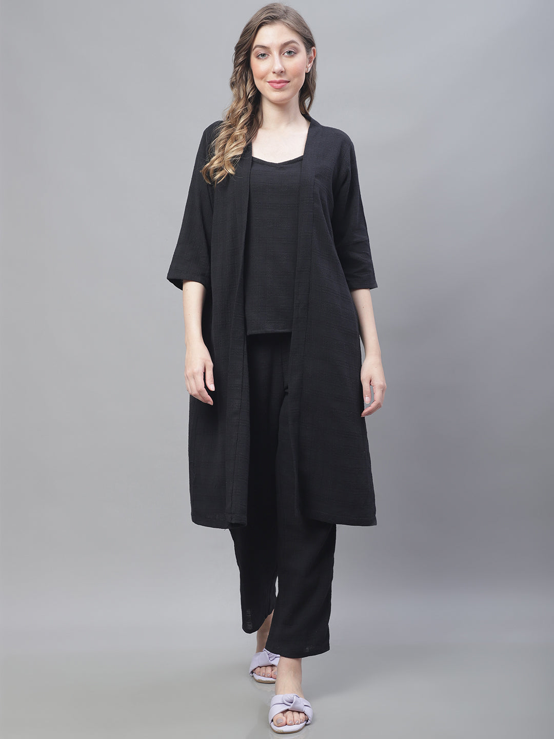 Black Self Co-Ord Set