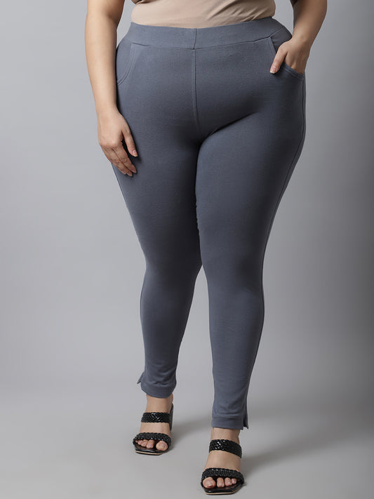 Dark Grey Plus Pocket Pant