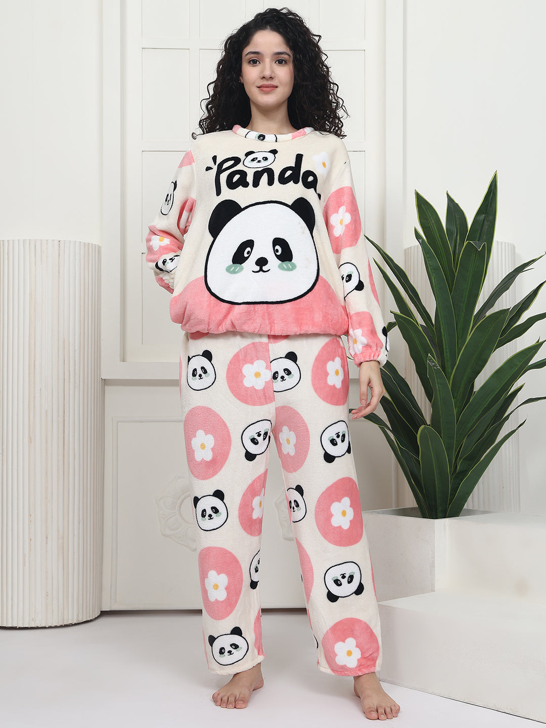 Pinky Panda Fur Winter Set