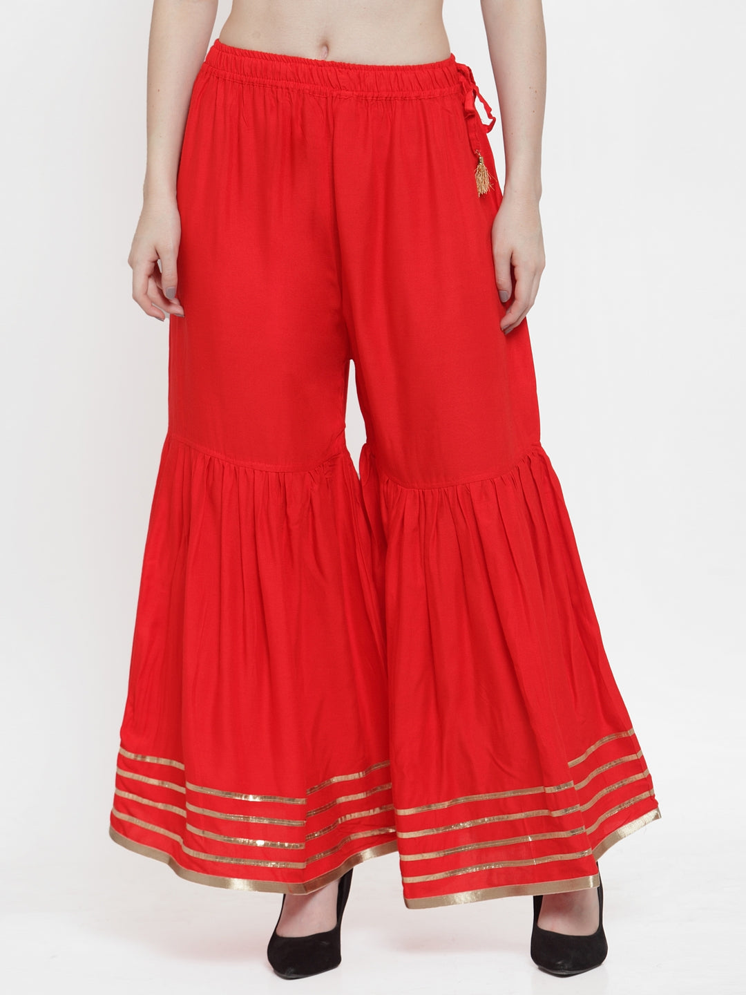 Red Rayon Sharara