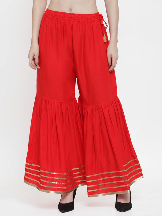 Red Rayon Sharara