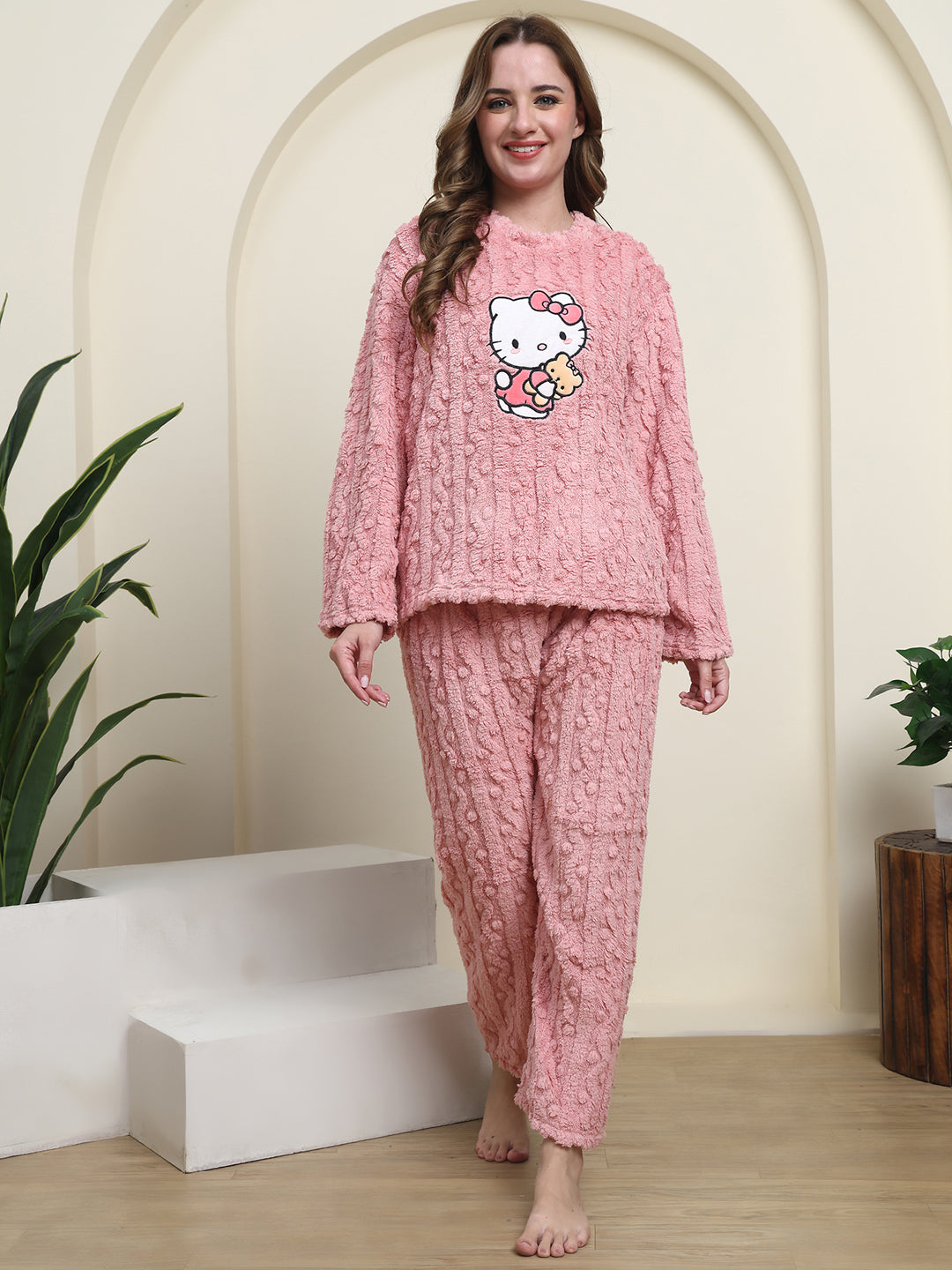 Blushy Kitty Fur Winter Set