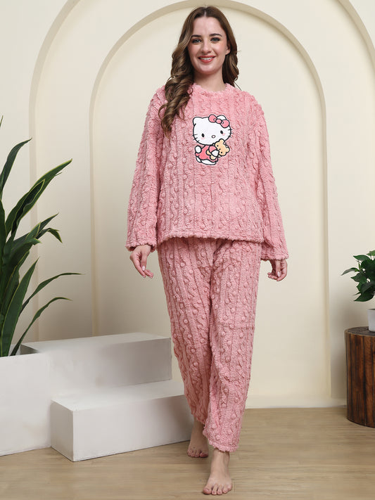 Blushy Kitty Fur Winter Set