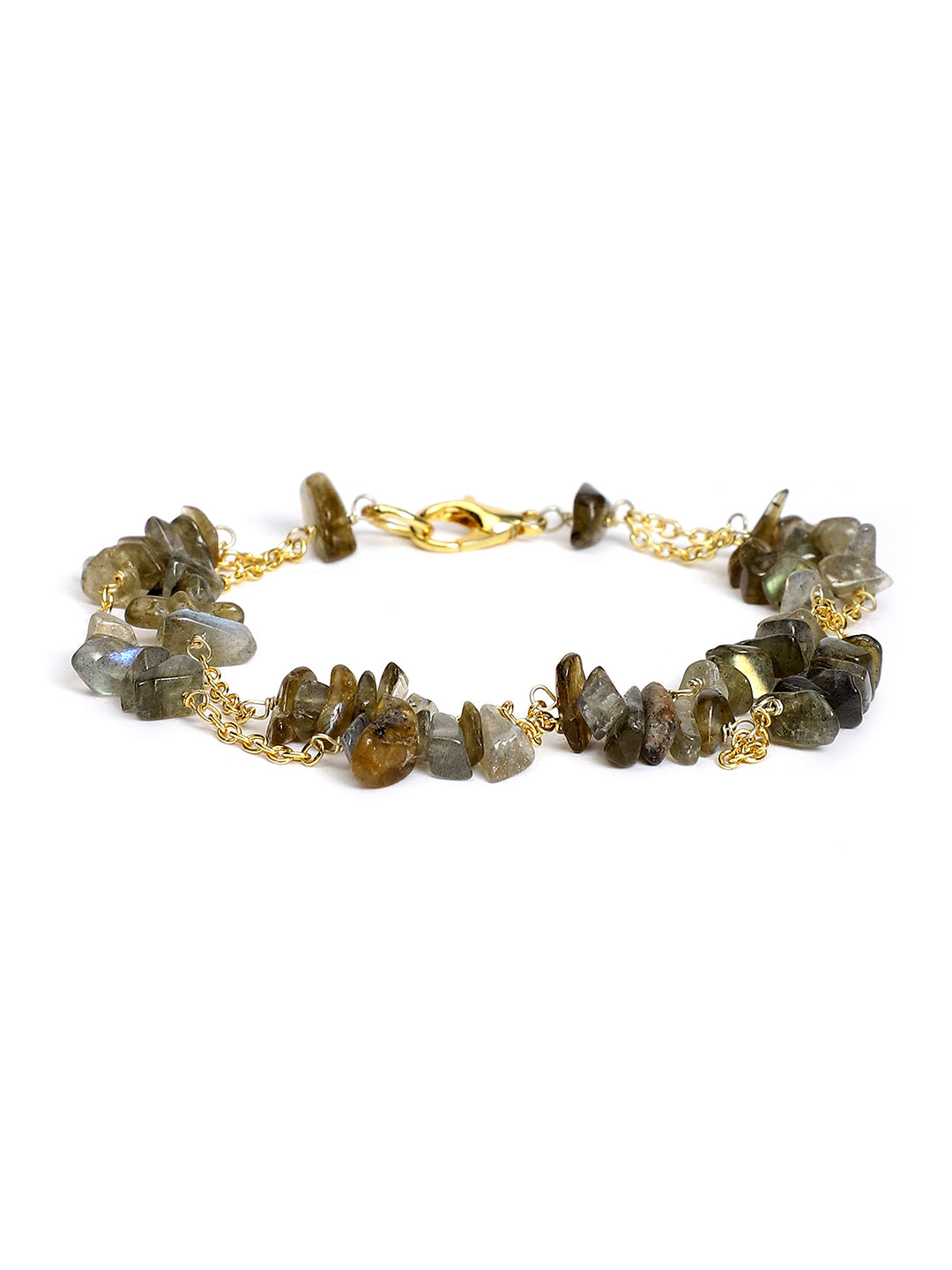 Labrodite Golden Charms Chain Bracelet