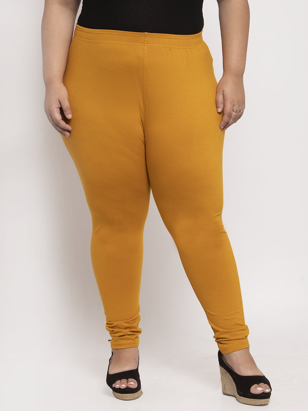 Mustard Ankle Length Plus Legging