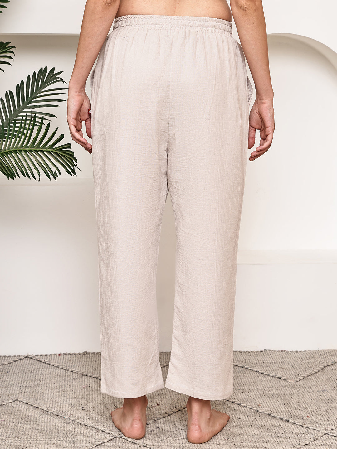 Light Fawn Double Cloth Lounge Pants