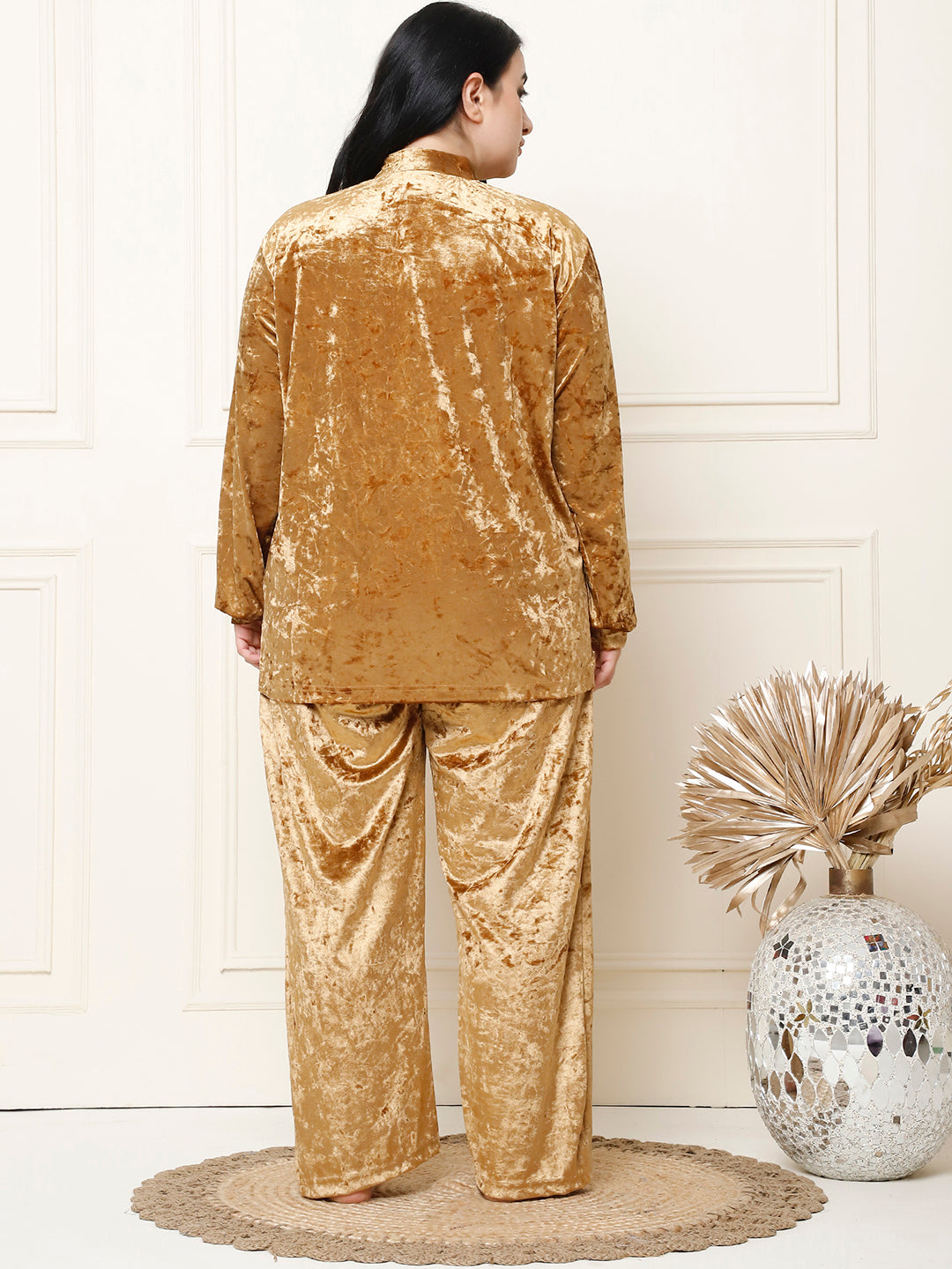 Golden Ice Velvet Lounge Set
