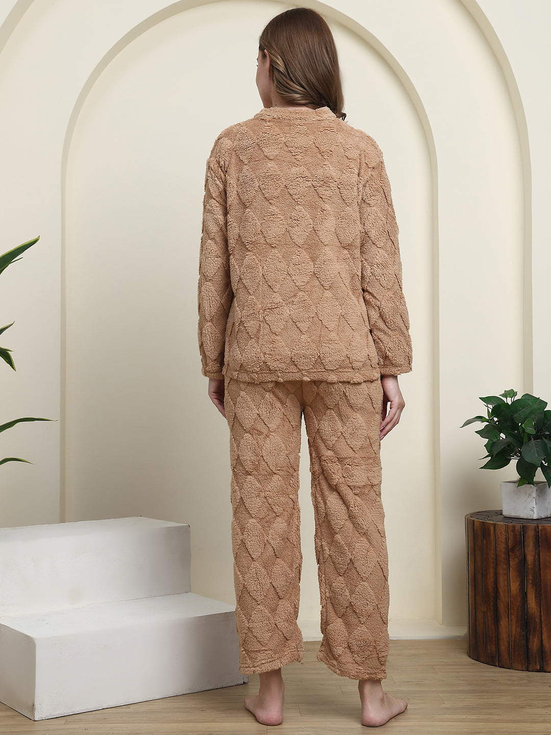 Brown Diamond Fur Winter Set