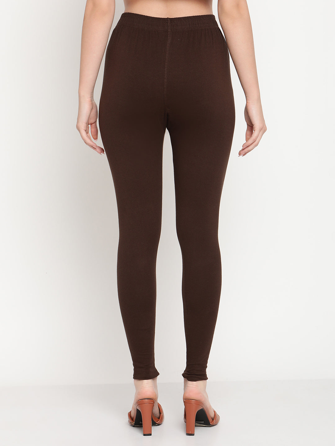 Brown Ankle Length Legging