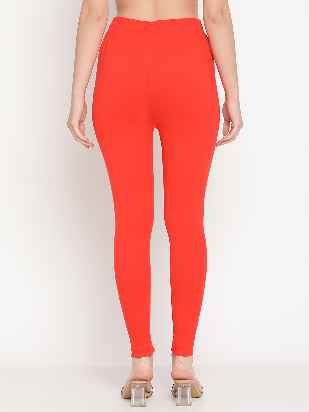 Dark Orange Ankle Length Legging