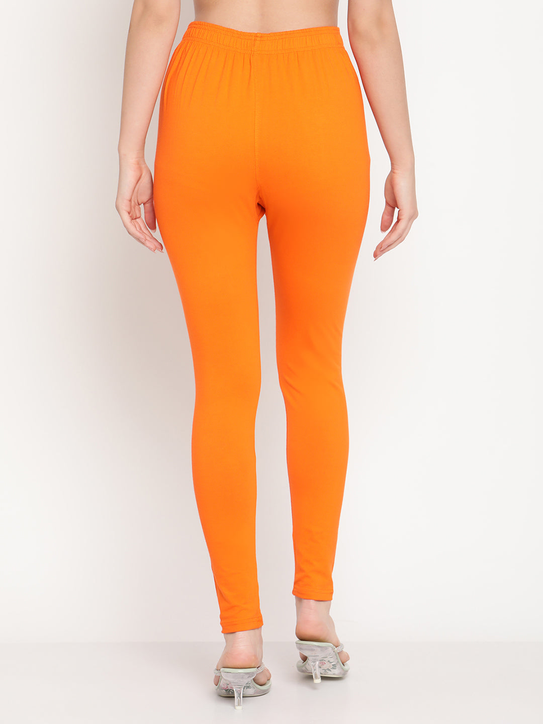 Orange Ankle Length Legging
