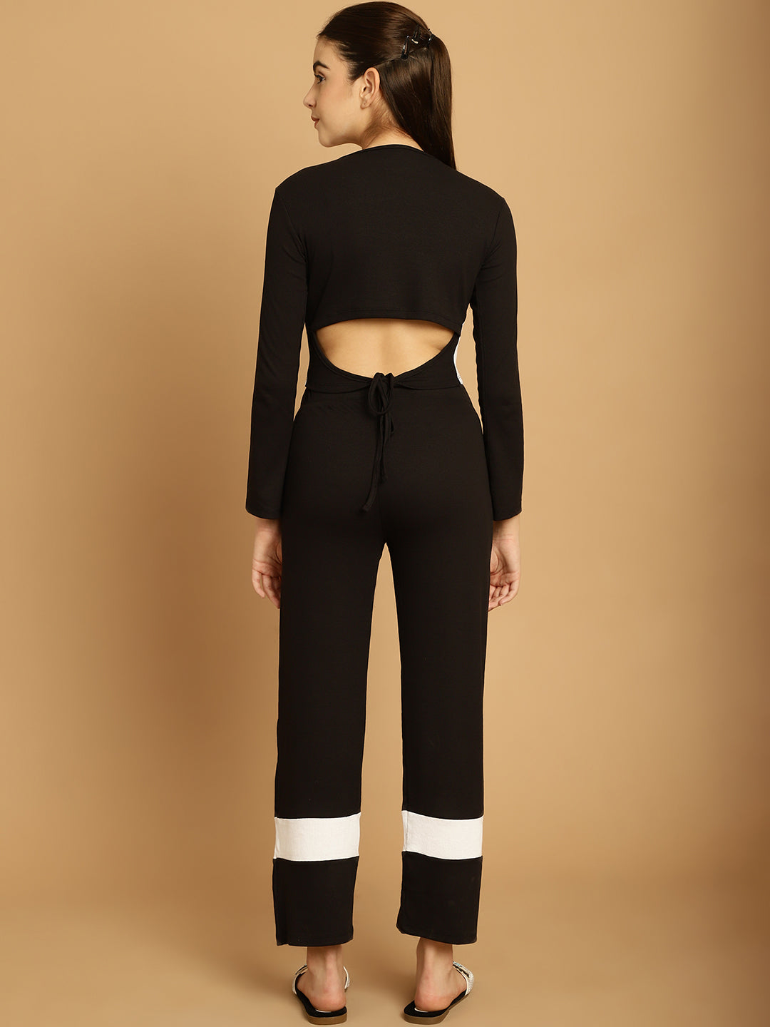 Black Colorblocked Co-Ord Set
