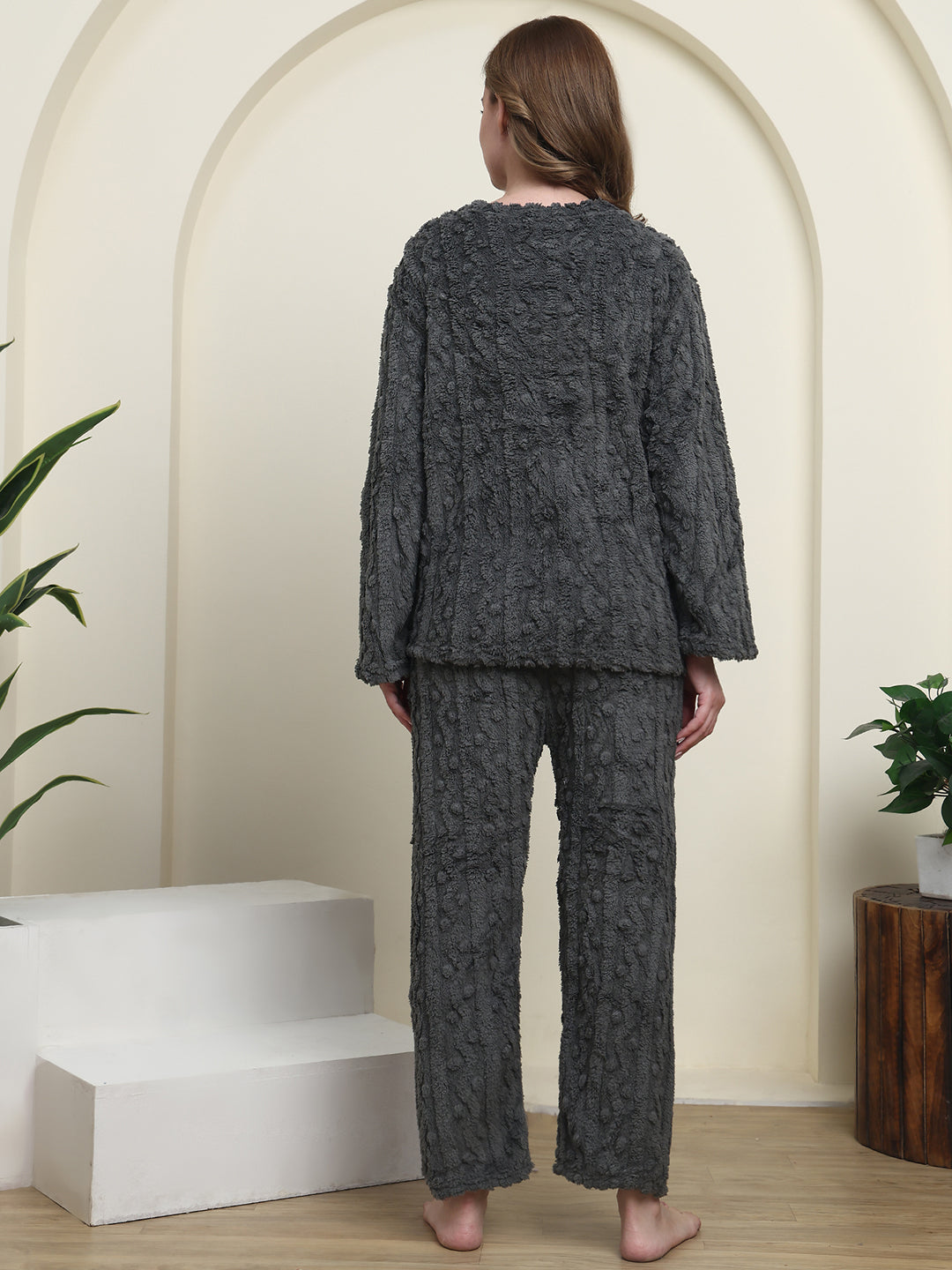 Charcoal Kitty Fur Winter Set