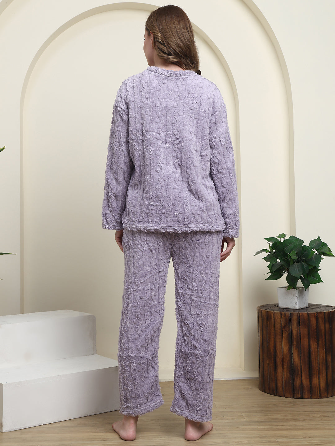 Lavender Kitty Fur Winter Set