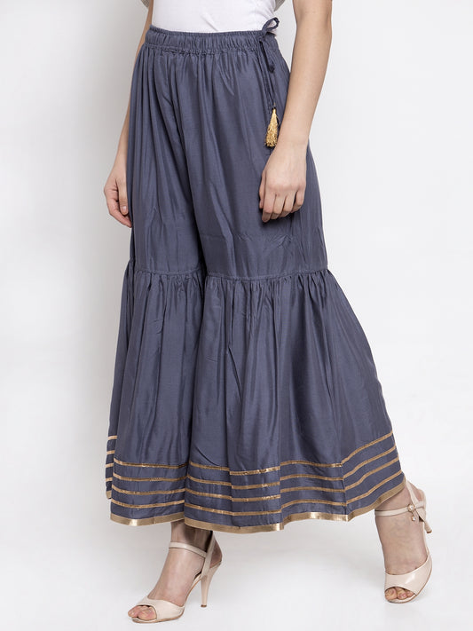 Dark Grey Rayon Sharara