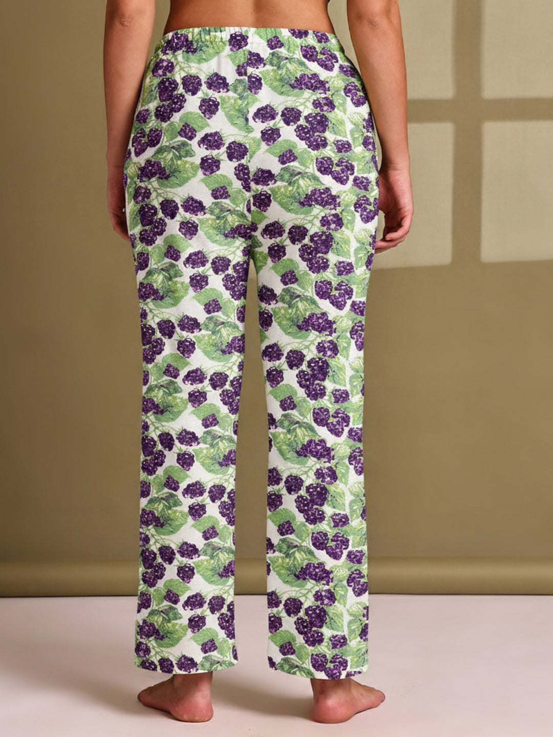 Green Grapes Cotton Hosiery Lounge Pant