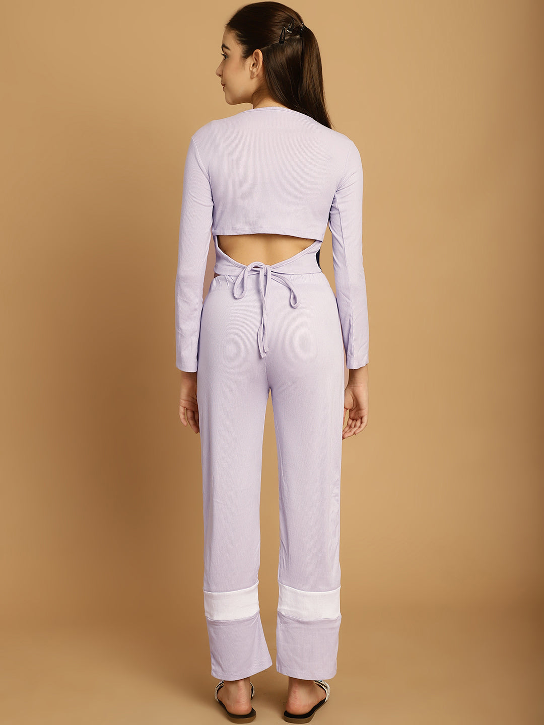 Lavender Colorblocked Co-Ord Set