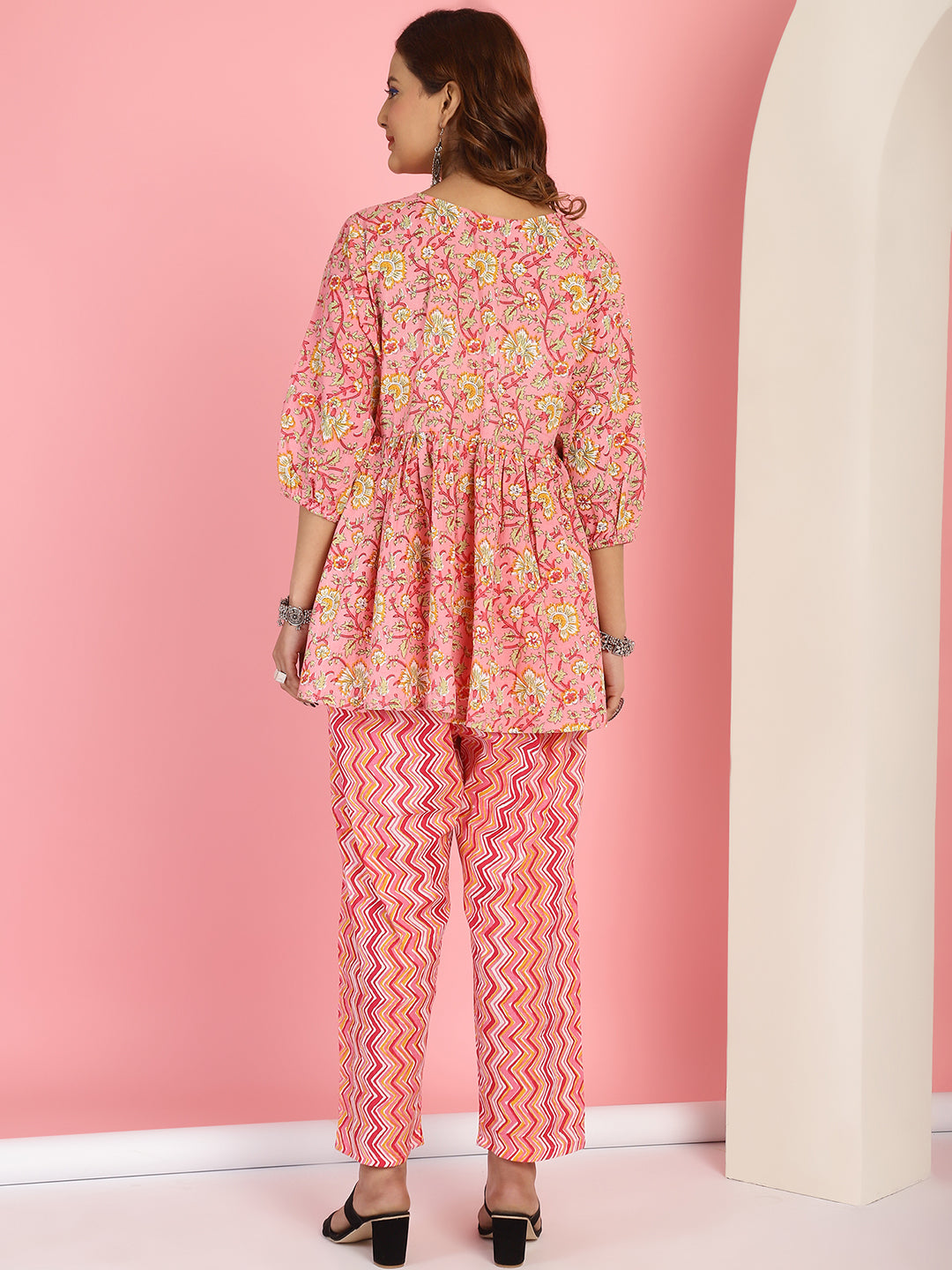 Light Pink Floral Co-Ord Set