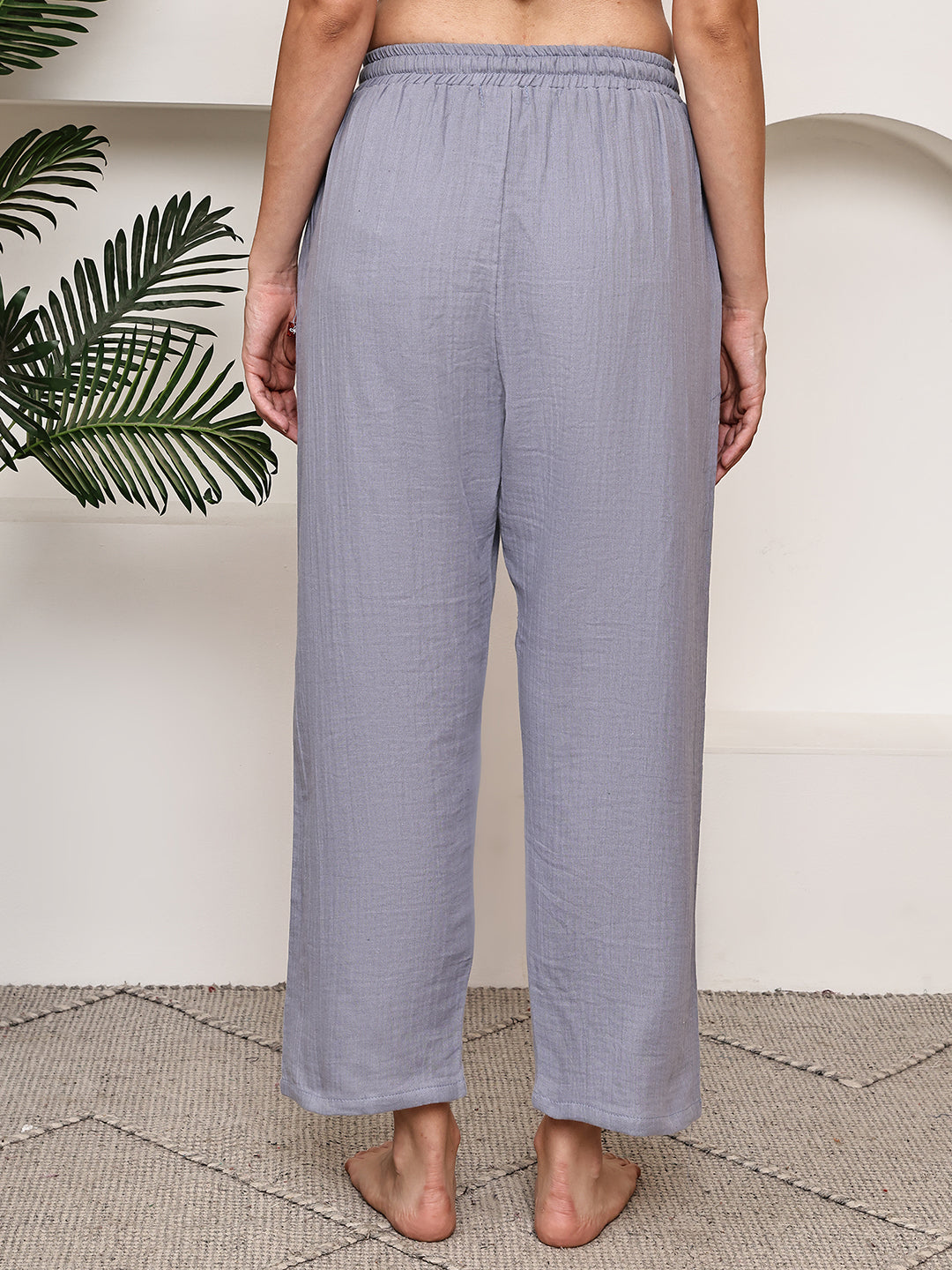 Light Grey Double Cloth Lounge Pant