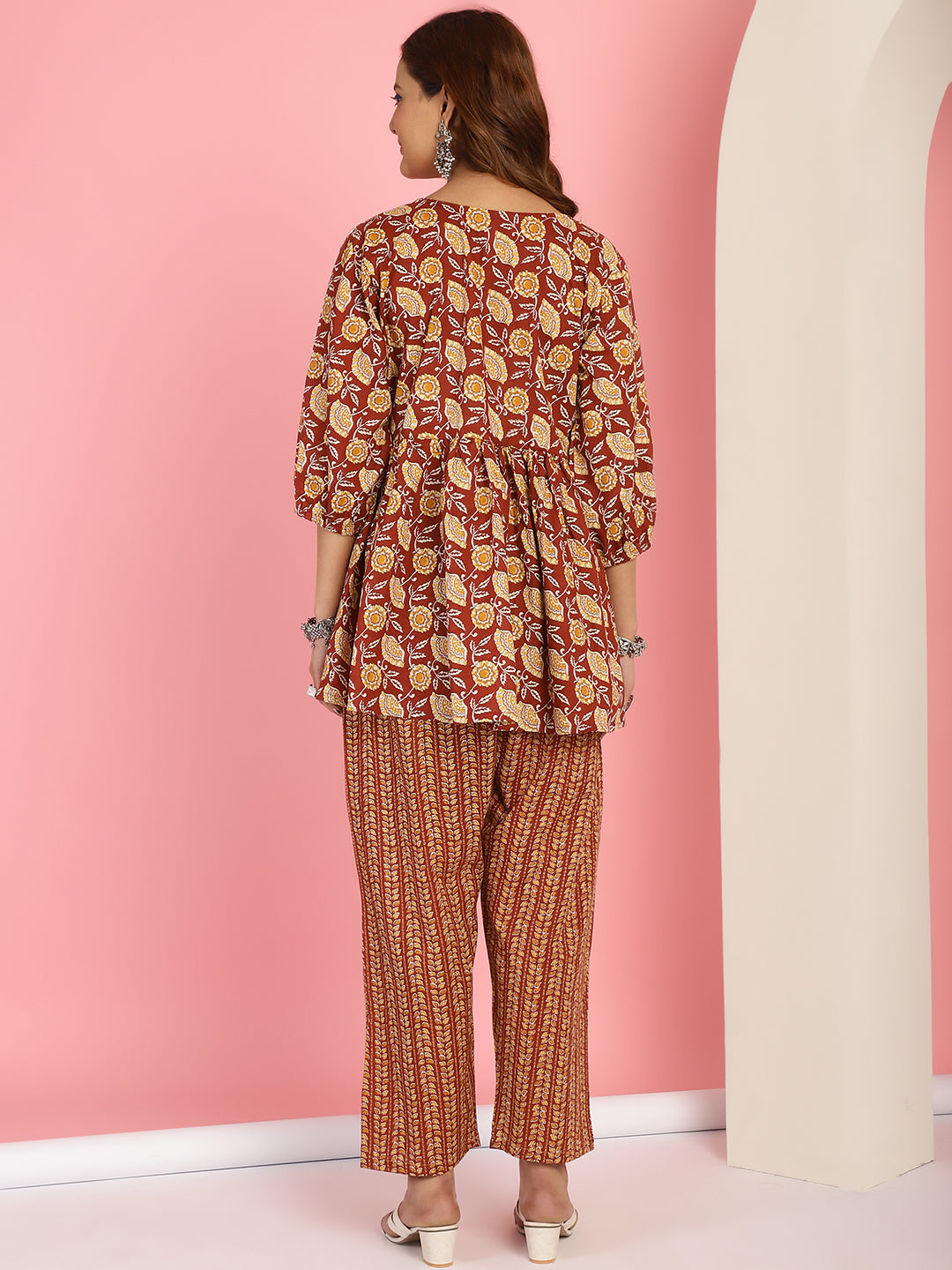 Red Floral Co-Ord Set