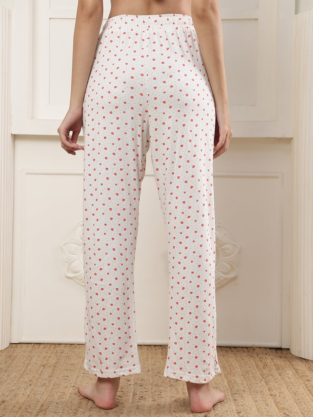 Mini Strawberry  Printed Cotton Lounge Pant