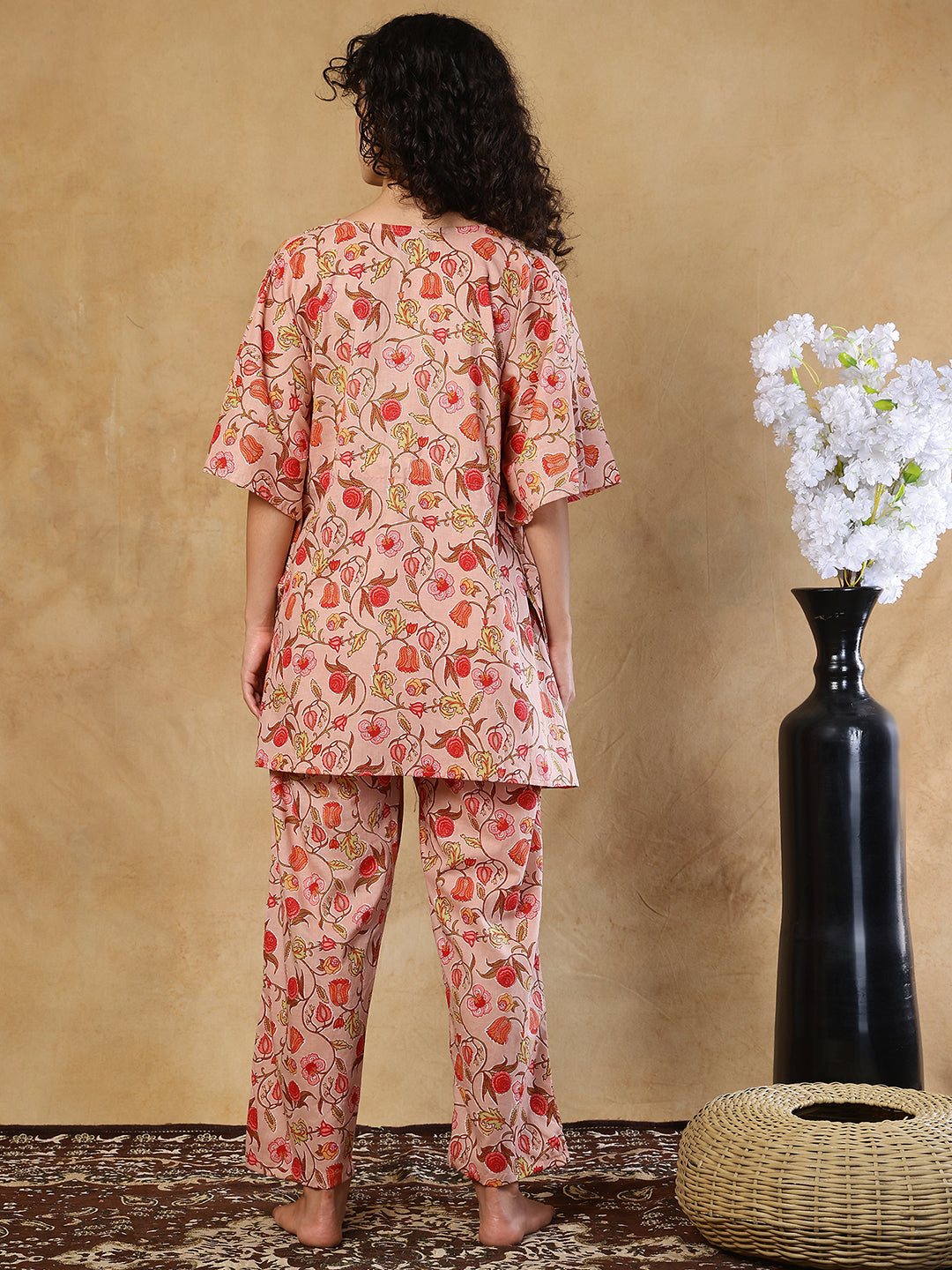 Sajni Jaal Cotton Kaftan Set