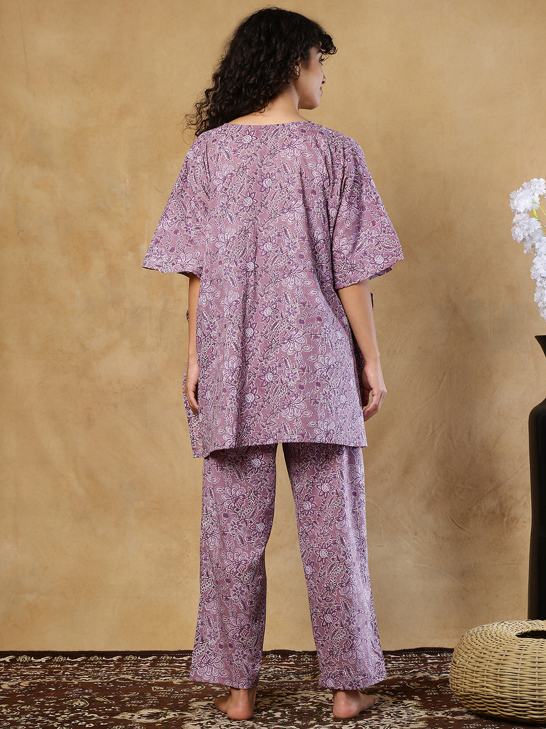 Saira Jaal Cotton Kaftan Set