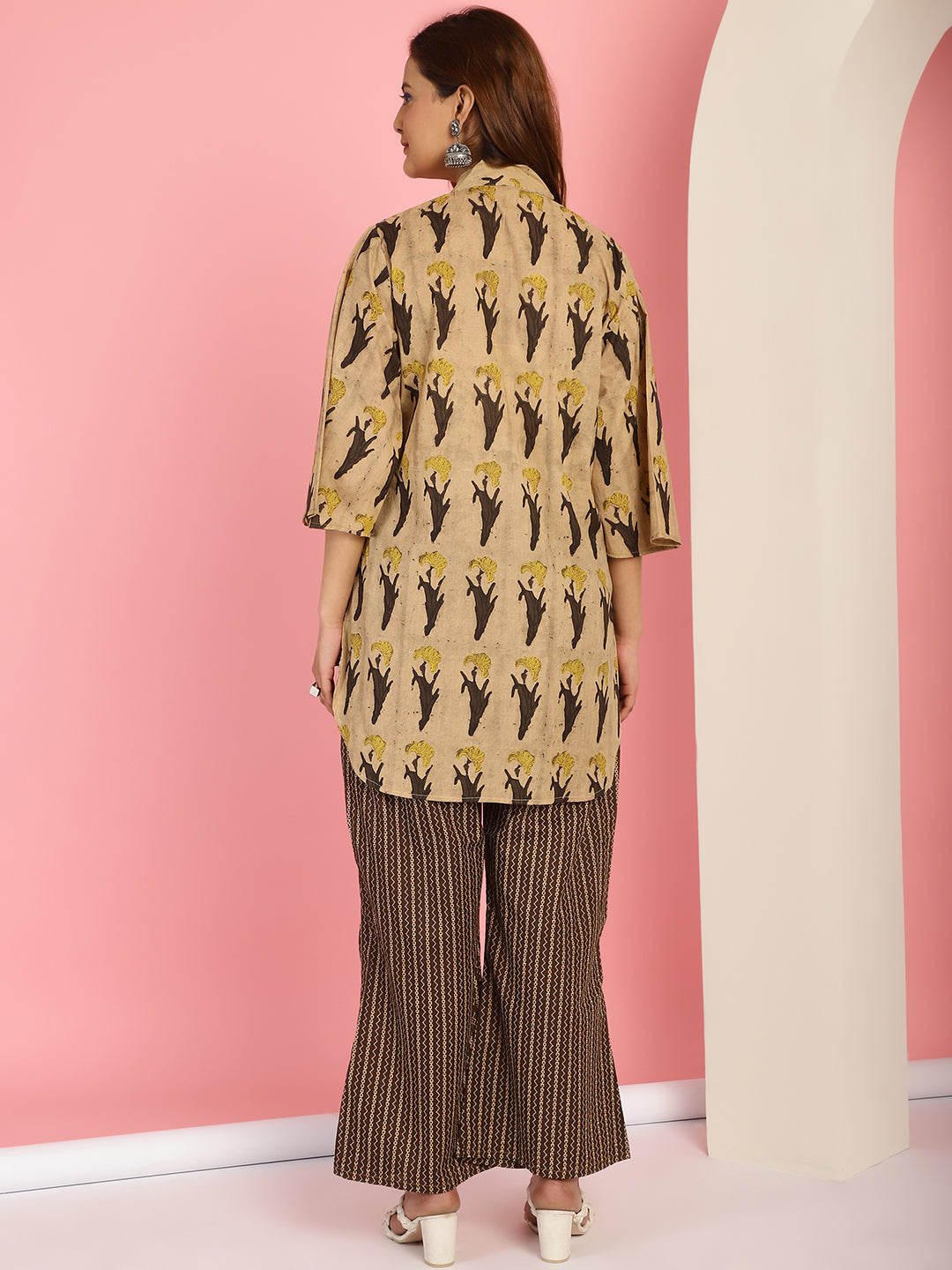 Beige Tulip Co-Ord Set