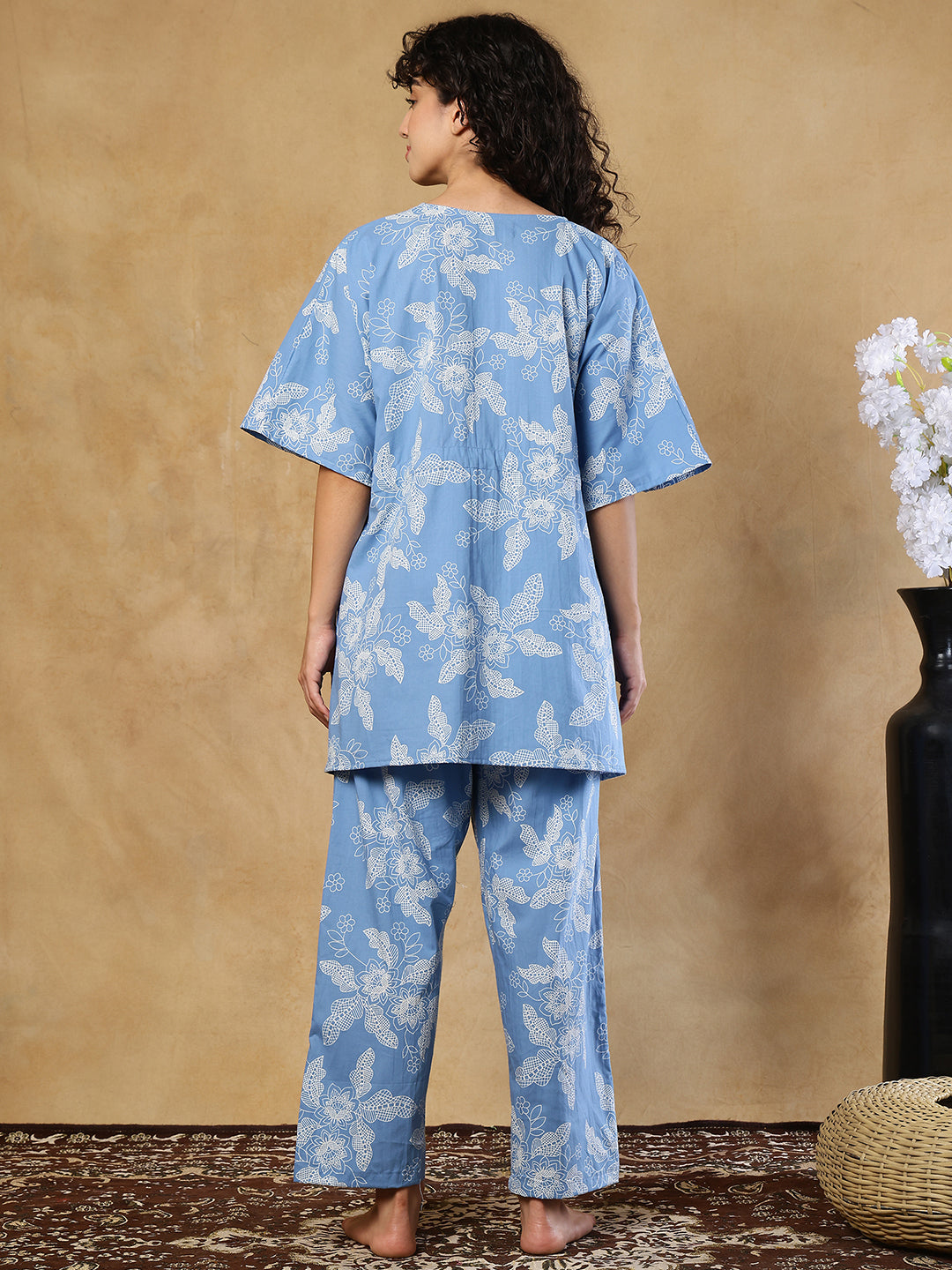 Nooran Boota Cotton Kaftan Set