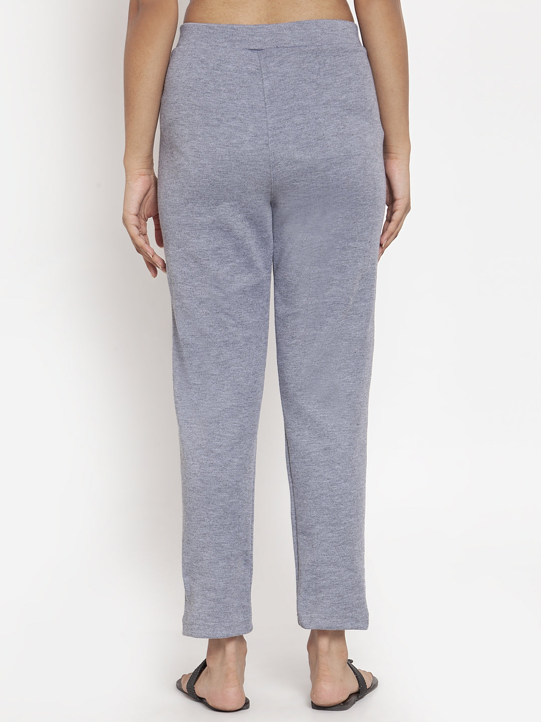 Light Grey Woolen Pocket Pant