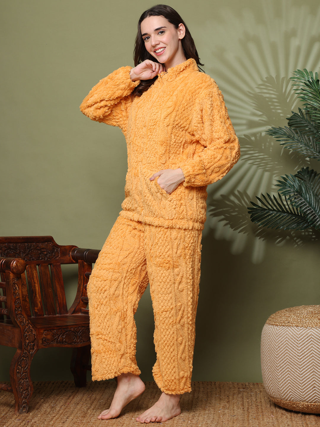 Papaya Paradise Fur Winter Set