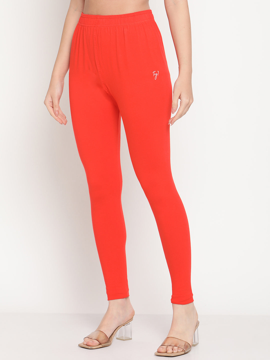 Dark Orange Ankle Length Legging
