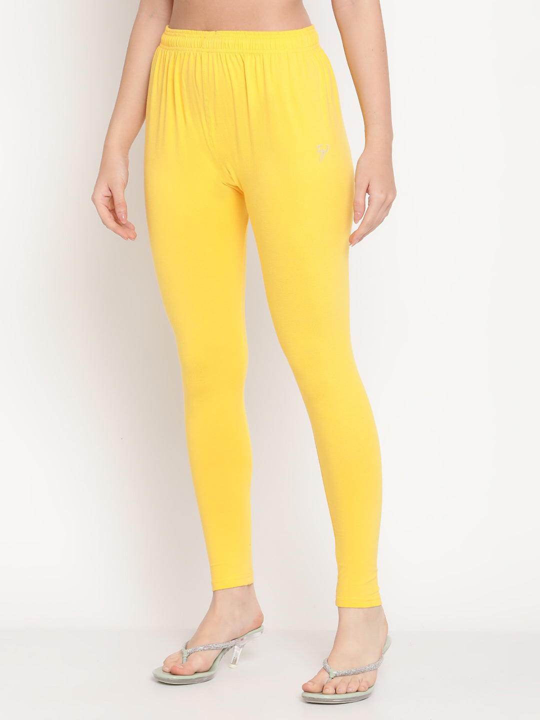 Yellow Ankle Length Legging