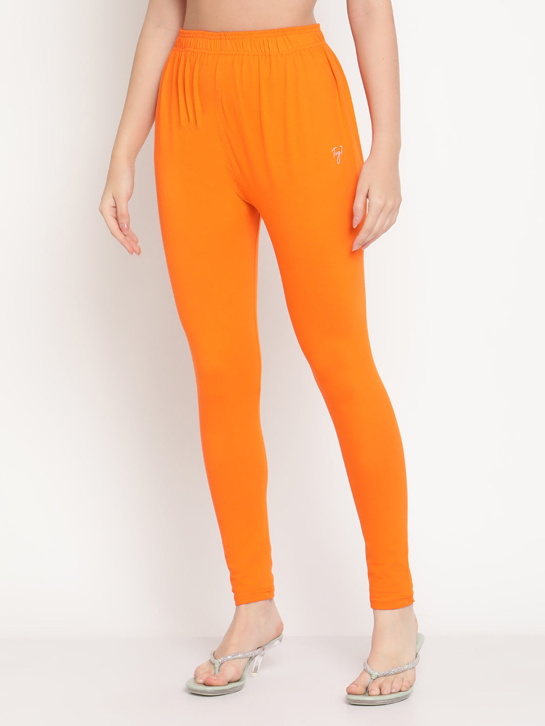 Orange Ankle Length Legging