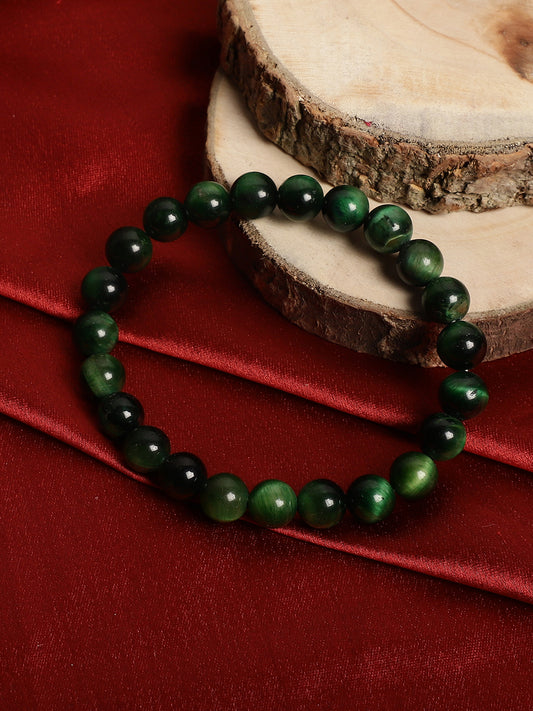 Green Cat Eye Semi Precious Bracelet