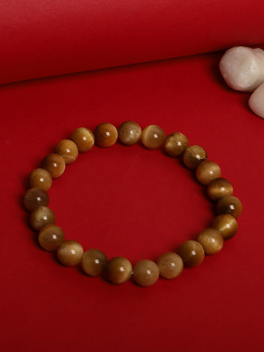 Golden Cat Eye Semi Precious Bracelet