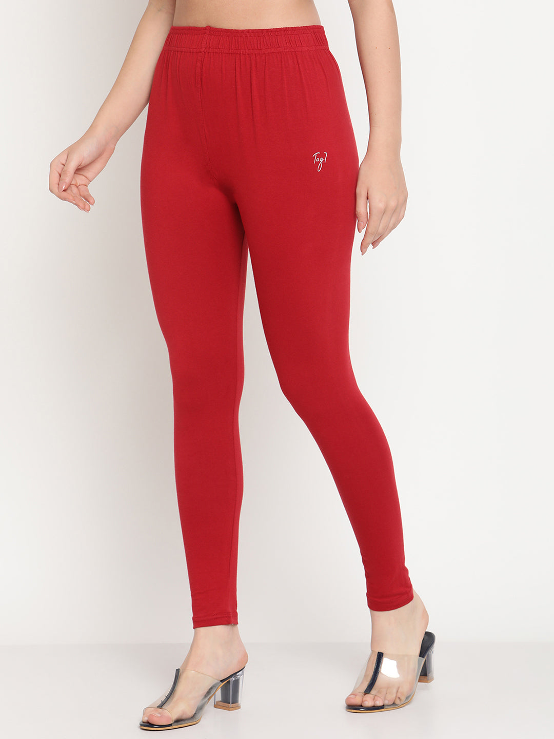Maroon ankle length legging