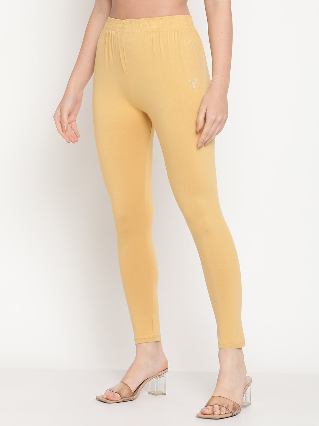 Light Beige Ankle Length Legging