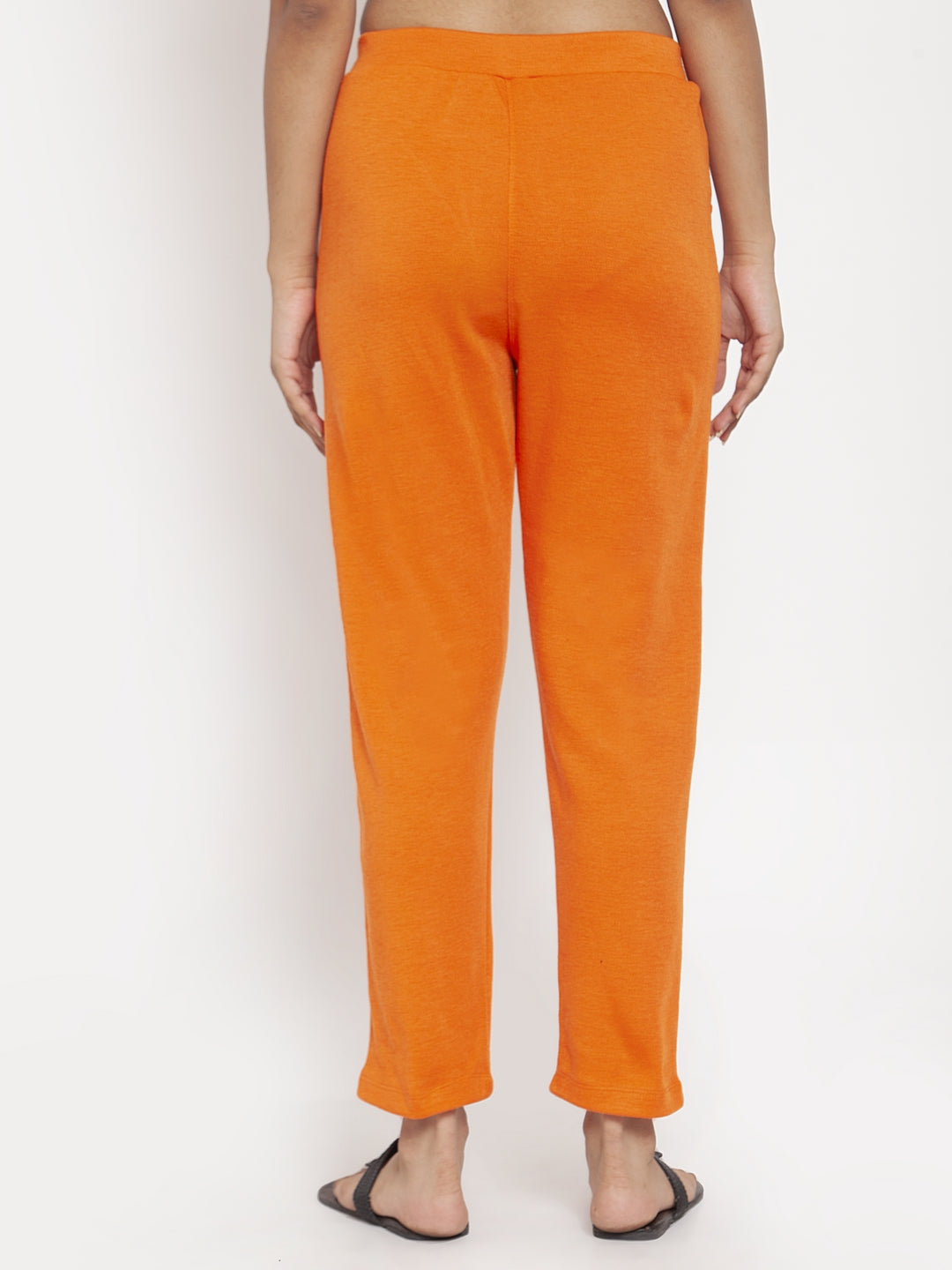 Orange Woolen Pocket Pant