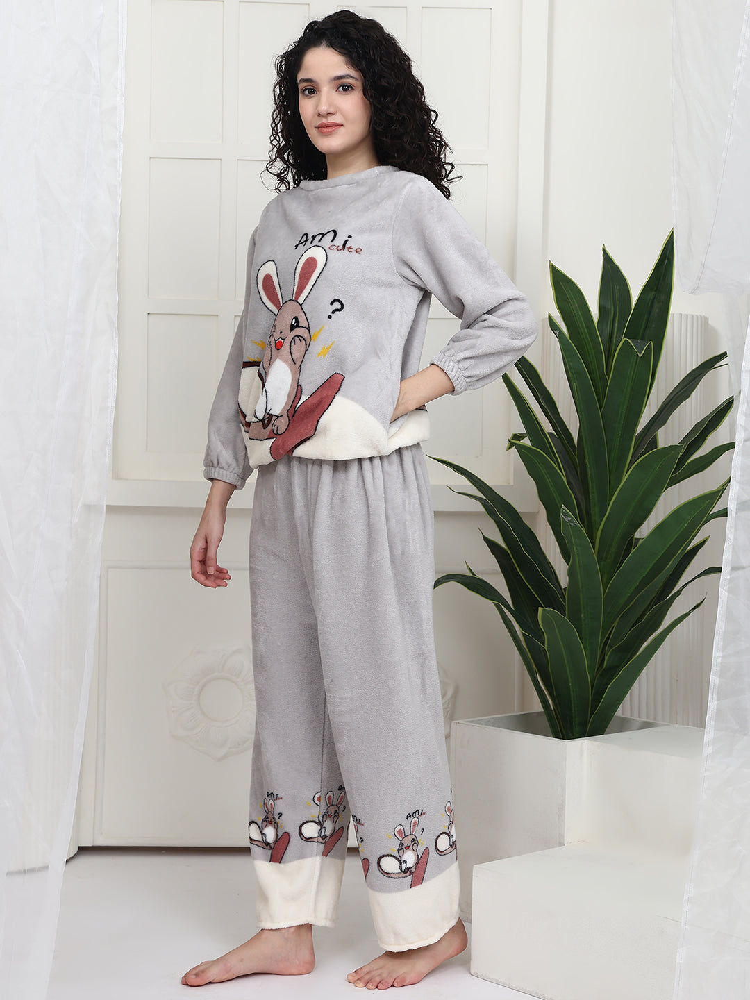 Grey Mouse Fur Winter Set